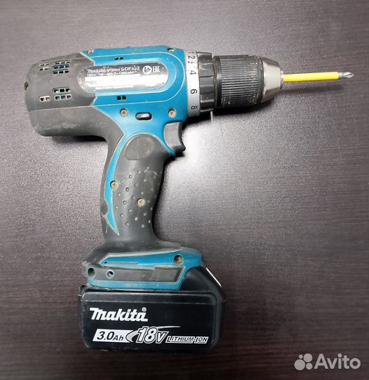 Шуруповерт makita DDF 453 18v, 2акб 3,0Ah