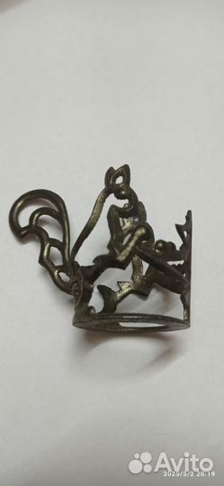 Кукольный детский подстаканник СССР, силумин