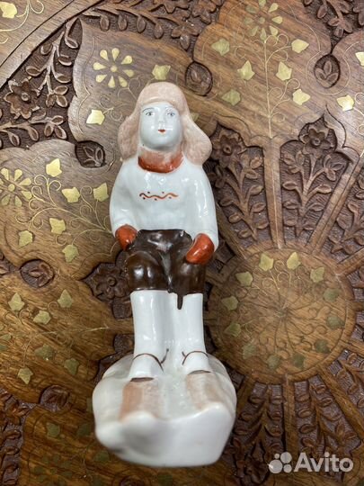 Статуэтка лыжник СССР 50-е годы