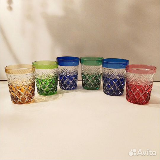 Стаканы цветной хрусталь Nachtmann (Германия)