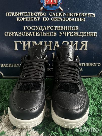 Nike Air Jordan 4 Retro Pony Hair Black