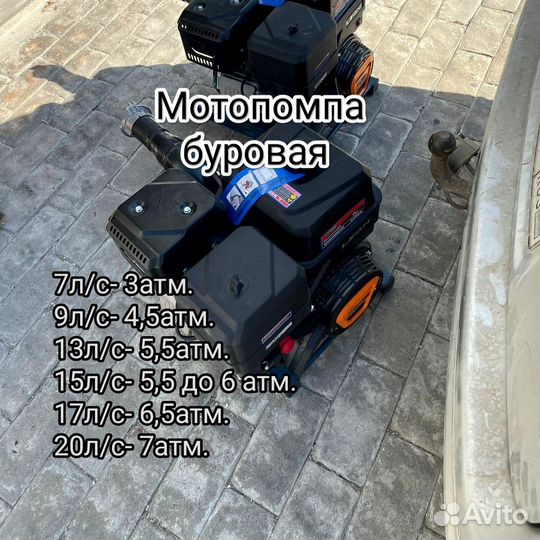 Мотопомпа буровая