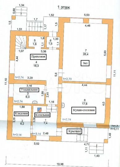 Дом 165,8 м² на участке 25 сот.
