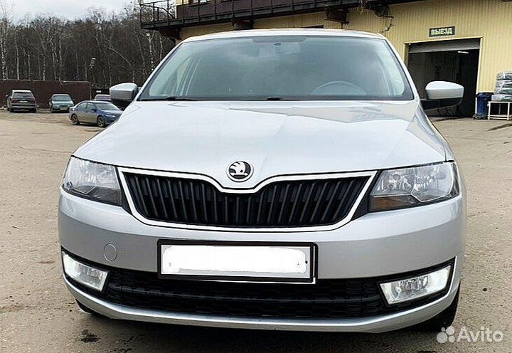 Бампер Skoda Rapid 12-20 LA7W(8E) - -Серебро