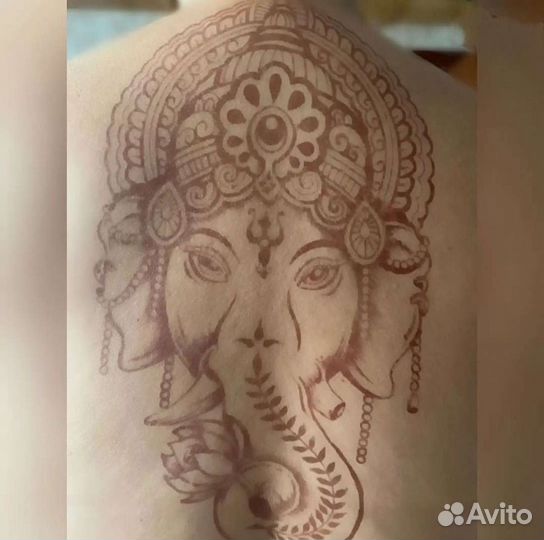 Временные тату хной репетиция тату джагуа мехенди