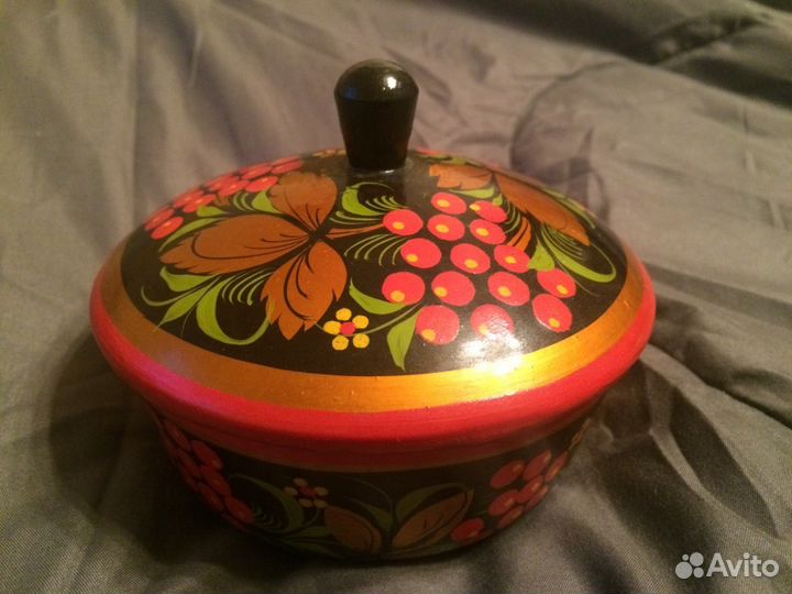 Шкатулка деревянная расписная