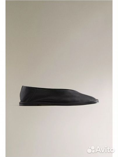 Кожаные балетки Zara