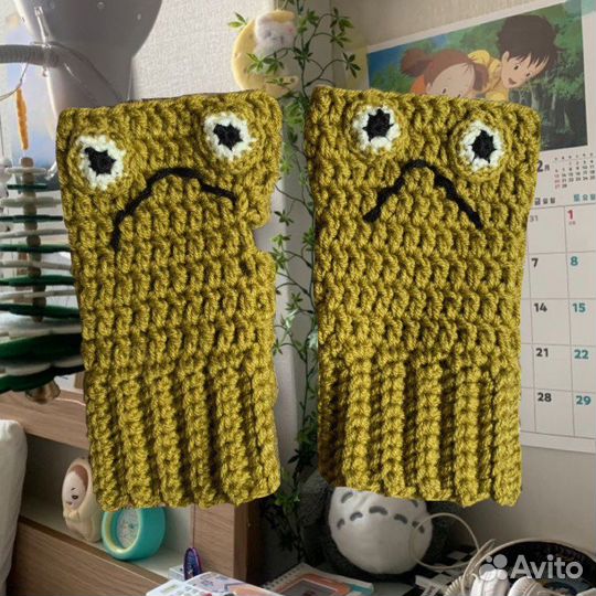 Митенки «лягушка»