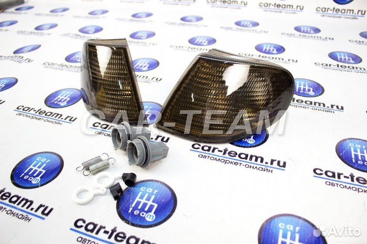 Поворотники черные тонированные на ваз 2113-14-15