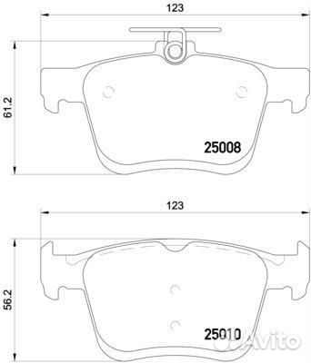 Колодки тормозные дисковые зад