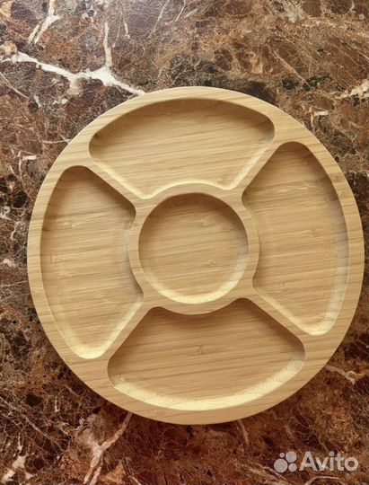 Менажница деревянная 25см