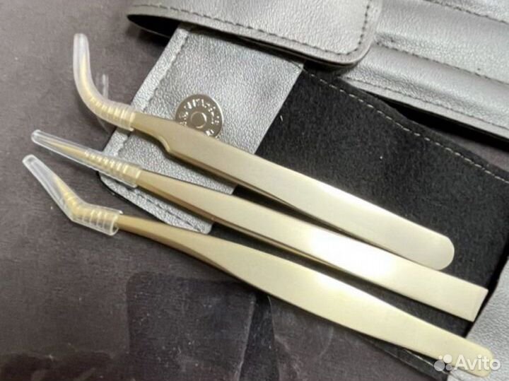 Набор пинцетов для наращивания ресниц