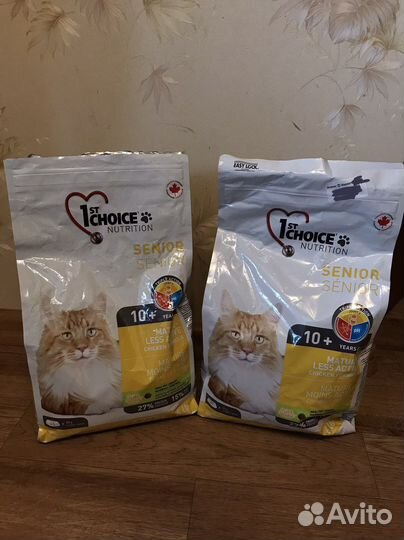 Корм для пожилых котов 1st choice senior