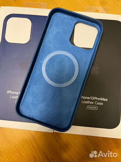 Чехол на iPhone 13 pro max кожаный