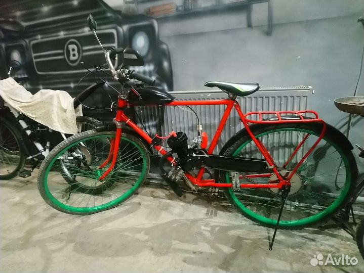 Велосипед с мотором,мопед 100 кубов