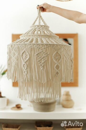 Абажур макраме