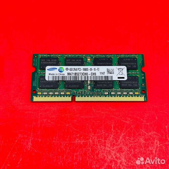 На ноутбук Samsung 4GB DDR3 1333 Mhz 4гб ддр3