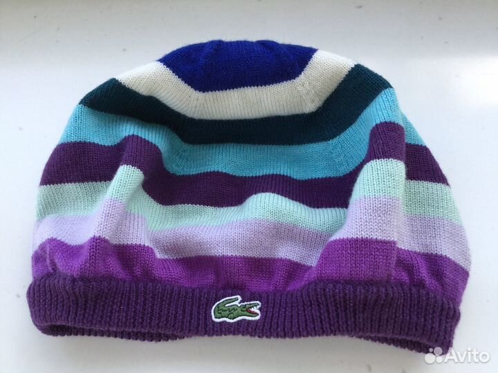 Lacoste Берет Шапка Шерсть тонкая р. 56