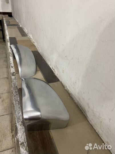 Серебристые накладки на зеркала для bmw x5