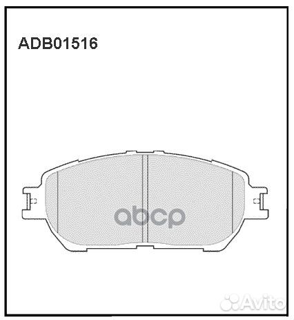 Колодки тормозные дисковые перед ADB01516 A