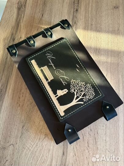 Кожаный альбом ручная работа