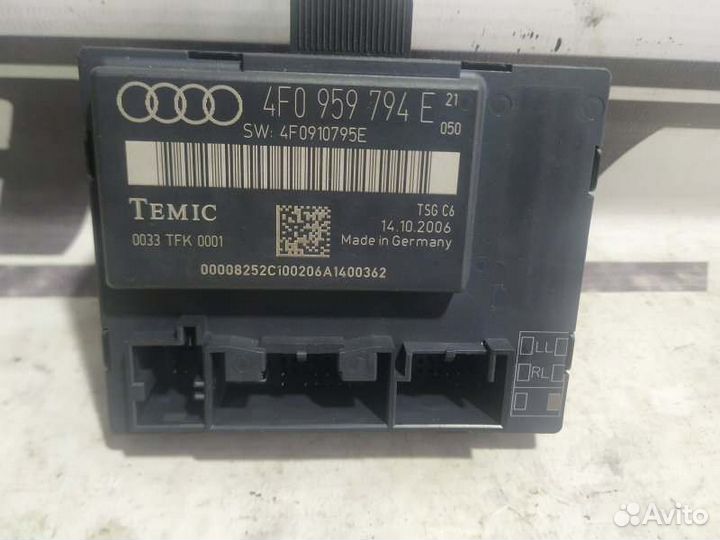 Блок управления дверьми задний правый Audi A6 C6