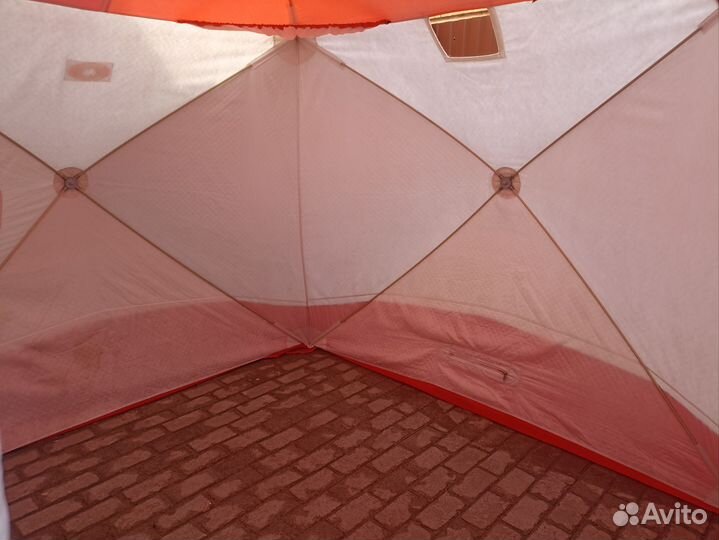 Палатка зимняя медведь cube 4