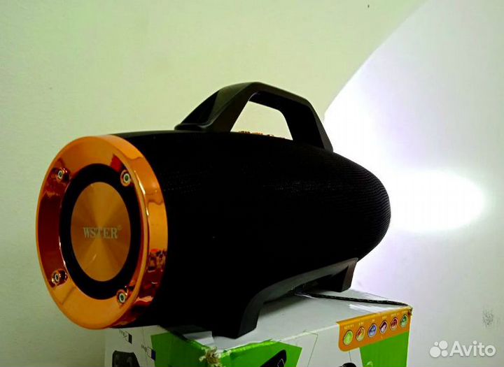 Колонка Мощная Басовая + Фонарь + Гарантия