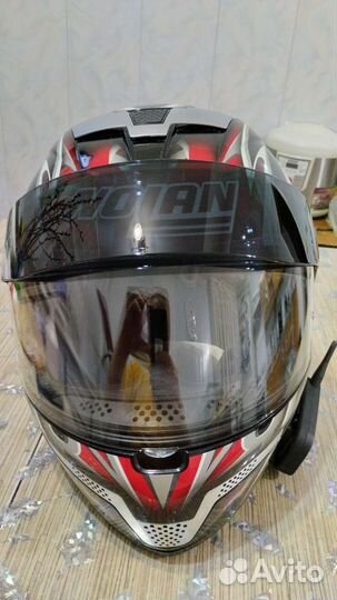 Мото Шлем для мотоцикла и перчатки