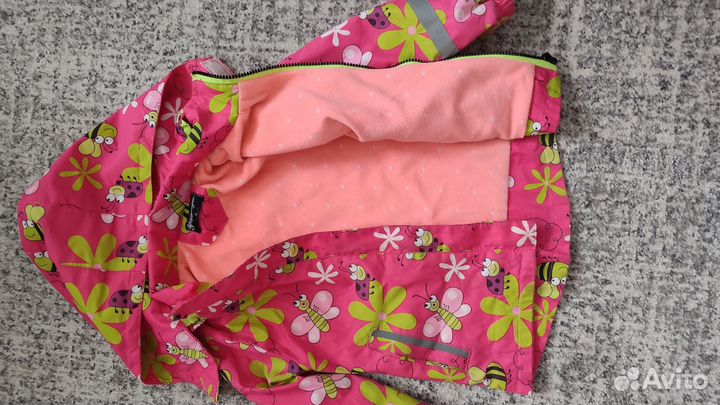 Теплая ветровка на девочку