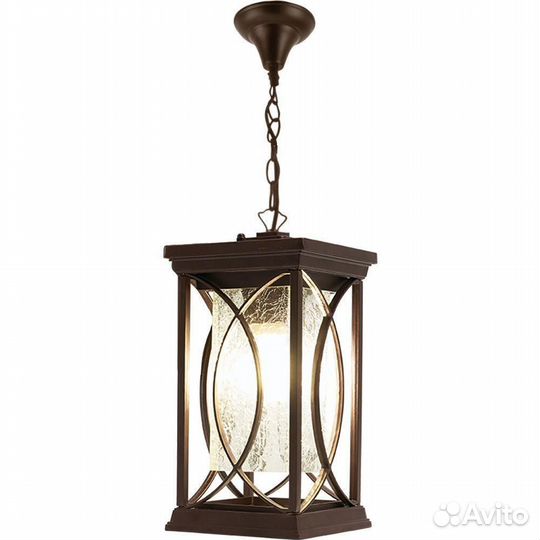 Люстра подвесная металл и стекло