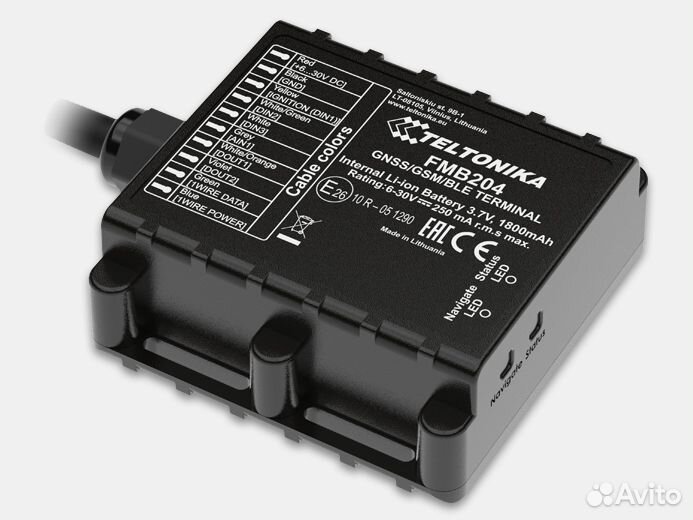 Teltonika FMB204 Водонепроницаемый (IP67) трекер