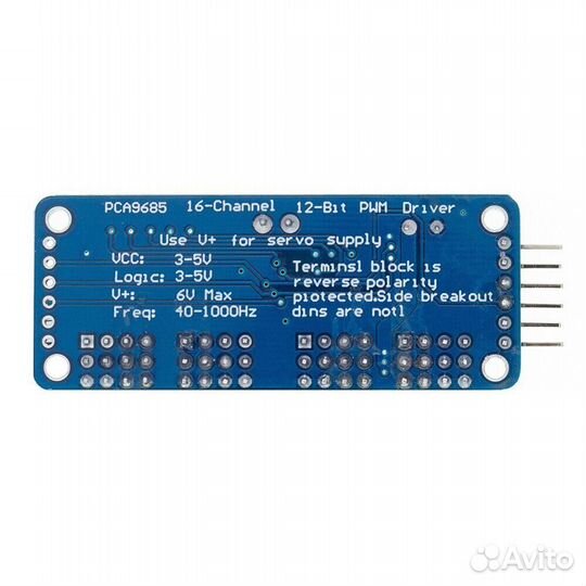 Драйвер сервоприводов 16 канальный PCA9685 I2C
