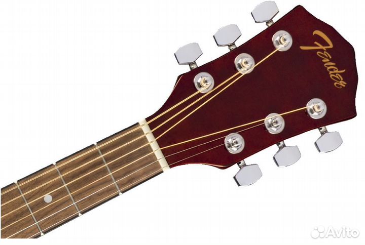Гитара fender FA-125 dreadnought walnut