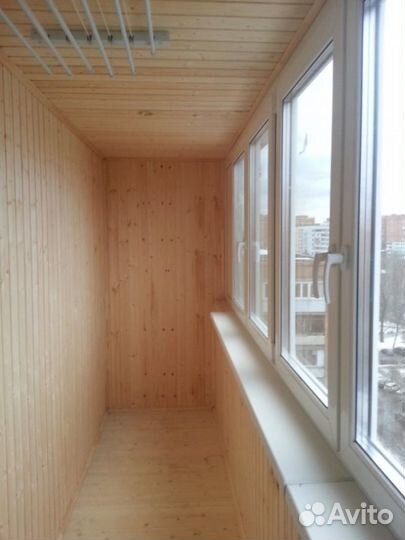 Внутренняя отделка балконов,лоджий,бань