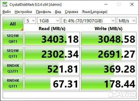 Новый SSD M.2 NVMe Reletech 1TB