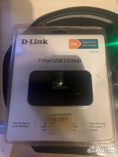 Концентратор USB2.0 D-link DUB-H7 (7 портов)