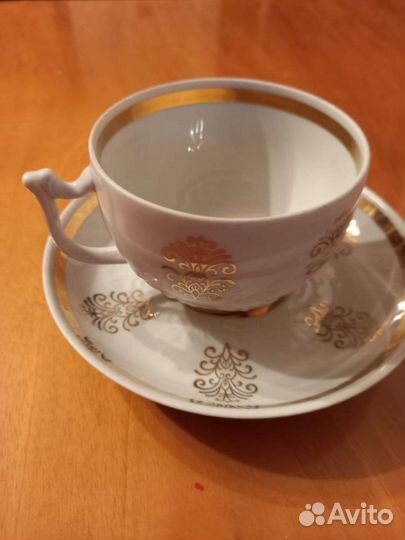 Чашка с блюдцем Вербилки фарфор