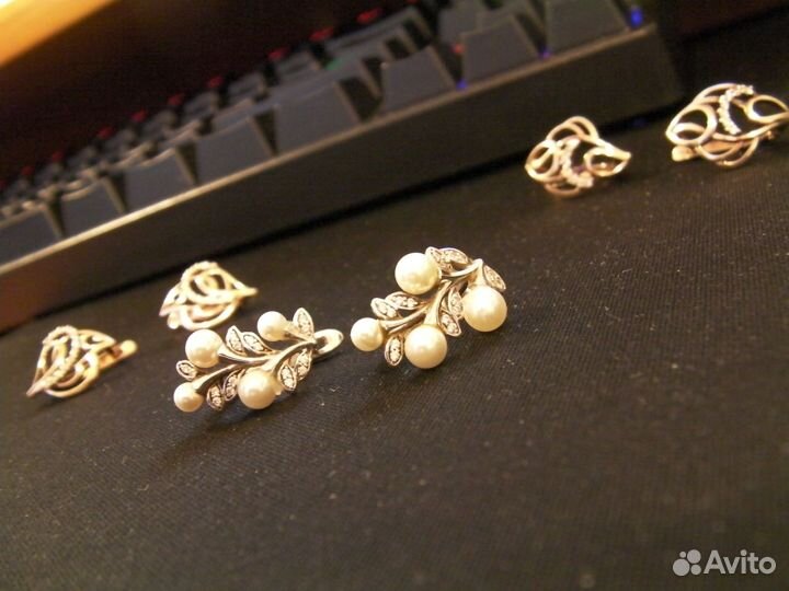 Серьги серебро sunlight 925 проба