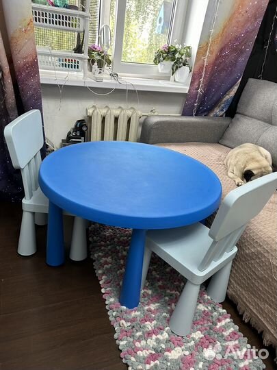 Стол и стулья IKEA маммут