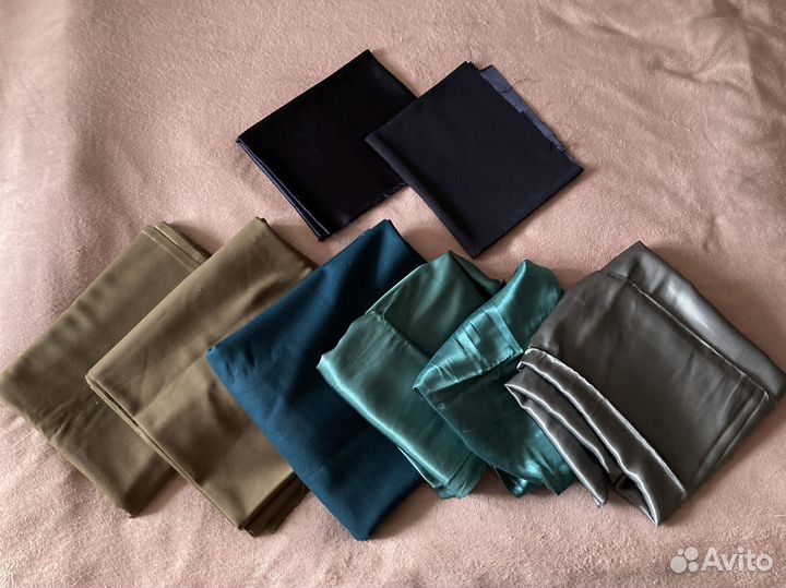 Отрезы, остатки тканей (шерсть, вискоза, полиэстер