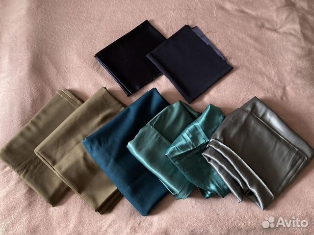 Отрезы, остатки тканей (шерсть, вискоза, полиэстер