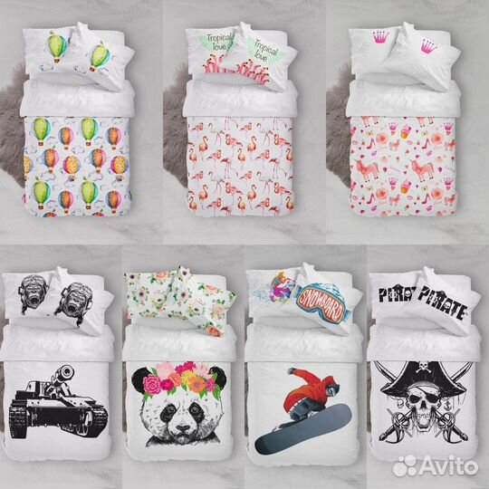 Белье постельное с принтами героев на заказ