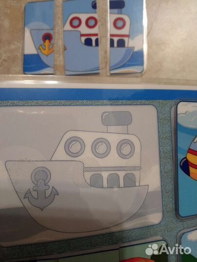 Альбом для мальчиков. Пазлы транспорт