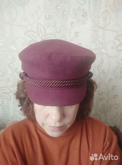 Кепка бордовая, 56р