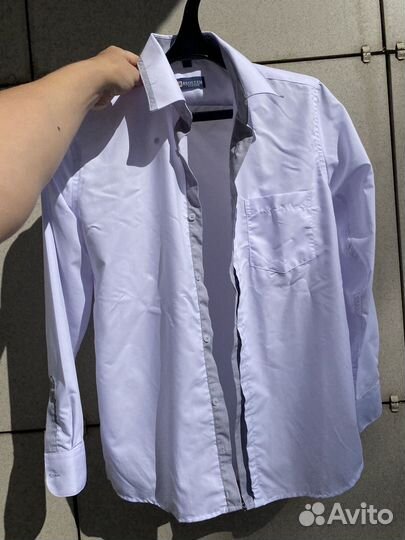 Мужские белые рубашки для школьника