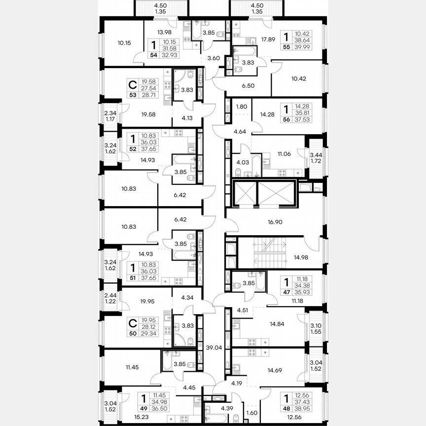 1-к. квартира, 36,5 м², 6/15 эт.