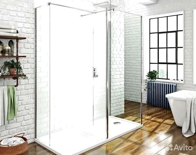 Душевая стеклянная перегородка