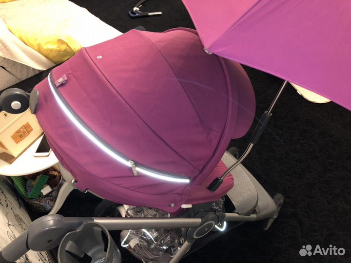 Коляска Stokke Scoot V2, плед, подстаканник,зонтик