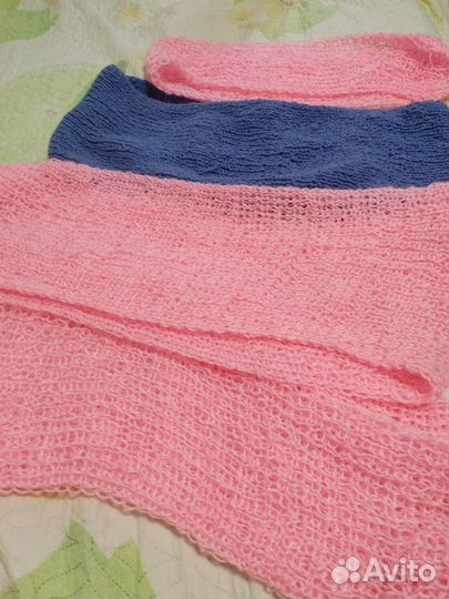 Вязаные шарфы и снуды ручной работы